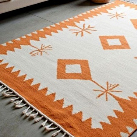 Handknotted Wool Area Rug Tribal